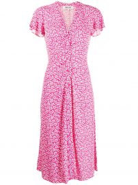 DVF Diane von Furstenberg floral print wrap dress floral print wrap dress at Farfetch